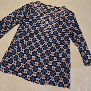 Boden Blue and Pink Tunic Top, US Size 10